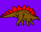 Dibujo Stegosaurus pintado por LUIS1956