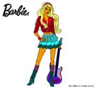 Dibujo Barbie rockera pintado por danak