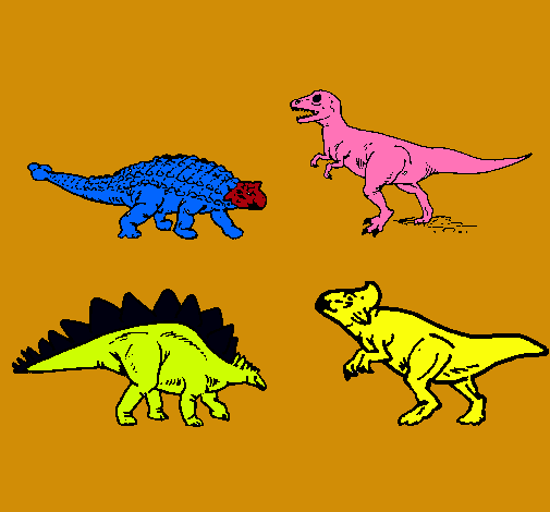 Dibujo Dinosaurios de tierra pintado por jotate