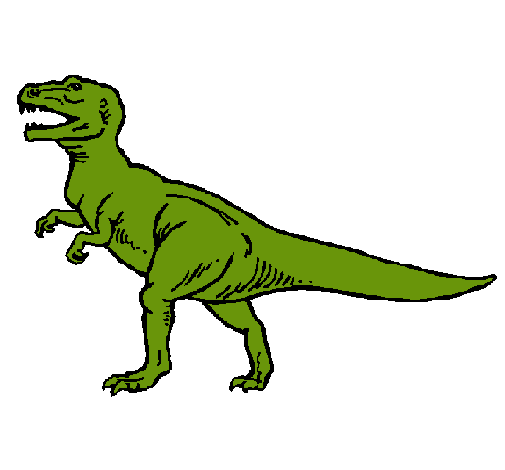 Dibujo Tiranosaurus Rex pintado por MatiasIsr