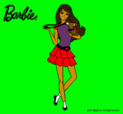 Dibujo Barbie y su mascota pintado por Katelyn