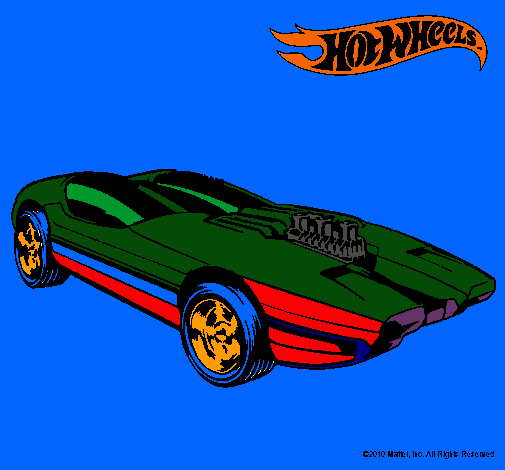 Dibujo Hot Wheels 2 pintado por gapukier