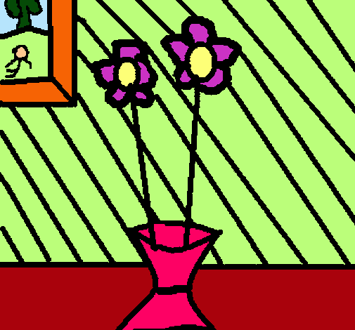 Dibujo Jarrón de flores 2 pintado por Lilith