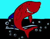Dibujo Tiburón pintado por dioguin