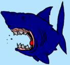 Dibujo Tiburón pintado por mistermenx