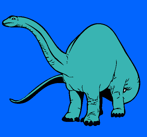 Dibujo Braquiosaurio II pintado por jotate