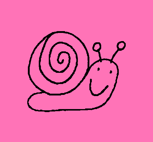 Dibujo Caracol 4 pintado por lla_antito