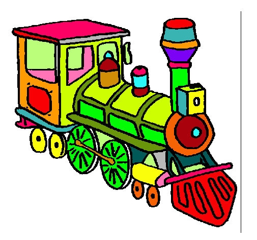 Dibujo Tren pintado por juanymanu