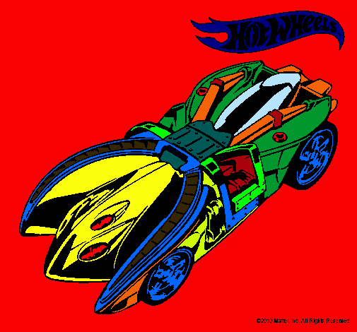 Dibujo Hot Wheels 7 pintado por gapukier