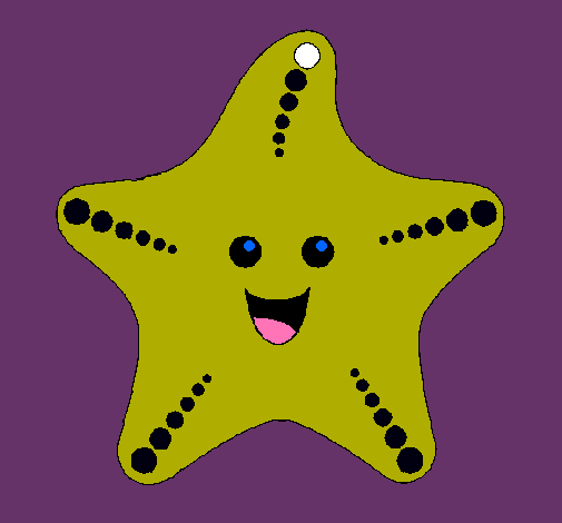 Dibujo Estrella de mar pintado por RETASOS