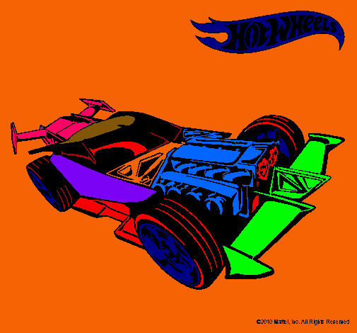 Dibujo Hot Wheels 9 pintado por sayo2007