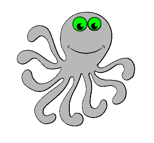 Dibujo Pulpo 2 pintado por LA221100