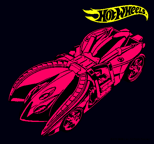 Dibujo Hot Wheels 7 pintado por brujitax