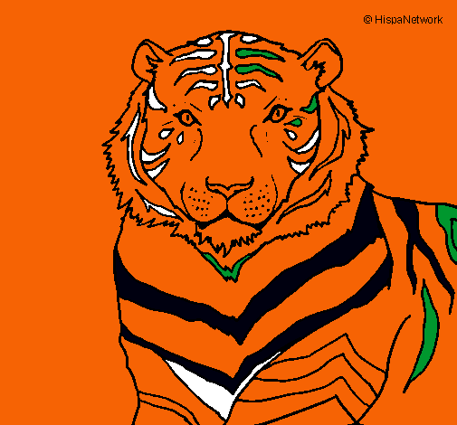 Dibujo Tigre pintado por titoytoto