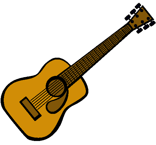 Dibujo Guitarra española II pintado por mique