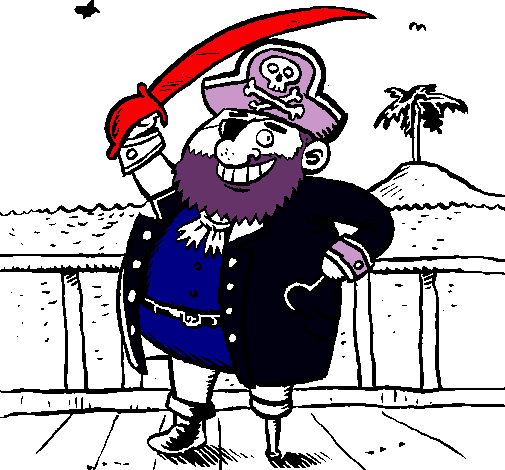 Dibujo Pirata a bordo pintado por josephcf