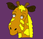Dibujo Cara de jirafa pintado por 789654