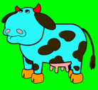 Dibujo Vaca pensativa pintado por Puchito