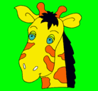 Dibujo Cara de jirafa pintado por chitara10