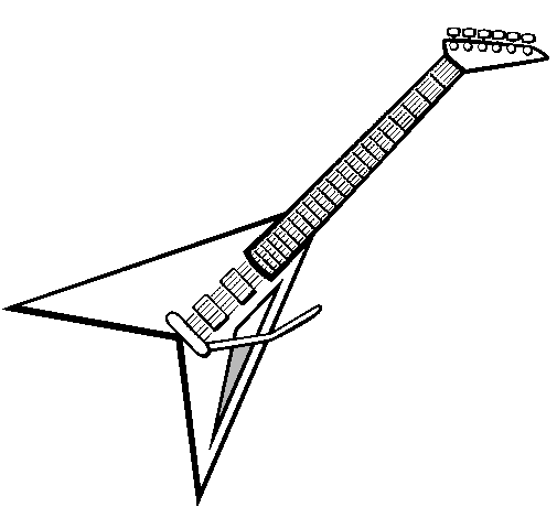 Dibujo Guitarra eléctrica II pintado por lili52