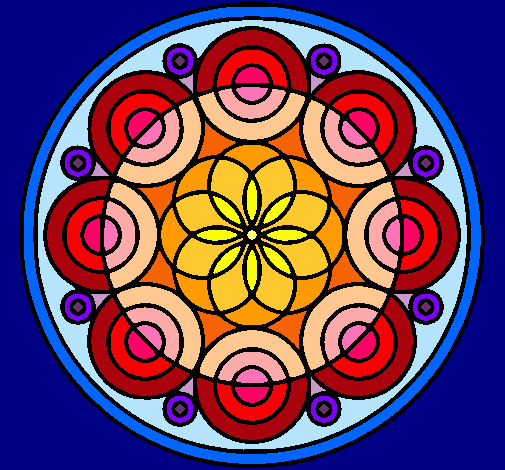 Dibujo Mandala 35 pintado por mariab1125