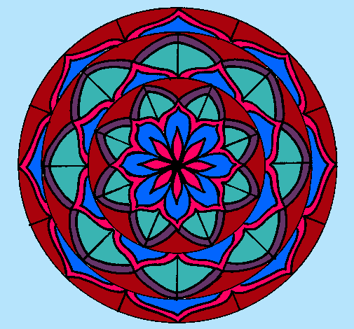 Dibujo Mandala 6 pintado por ayerockera