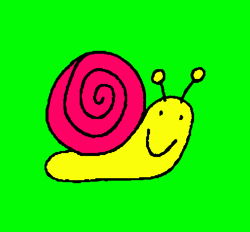 Dibujo Caracol 4 pintado por ariadny