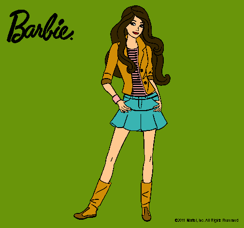 Dibujo Barbie juvenil pintado por criistiinn