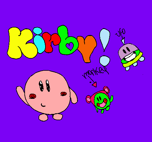 Dibujo Kirby 4 pintado por talismania