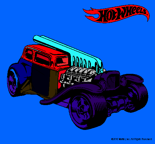 Dibujo Hot Wheels 6 pintado por eduardo55