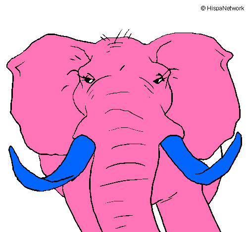 Dibujo Elefante africano pintado por josephcf