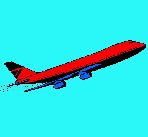 Dibujo Avión en el aire pintado por MatiasIsr