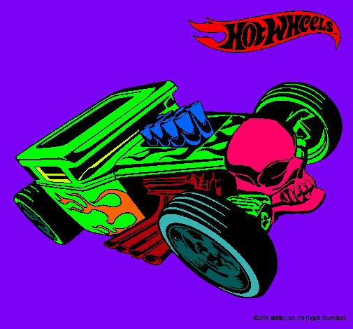 Dibujo Hot Wheels 8 pintado por manali