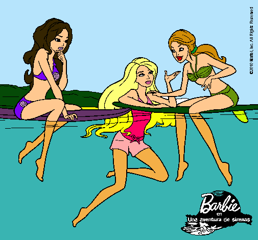 Dibujo Barbie y sus amigas pintado por Danae_Love