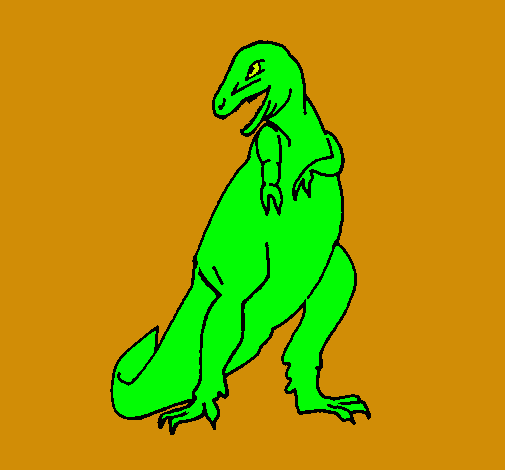 Dibujo Tiranosaurios rex pintado por LUIS1956
