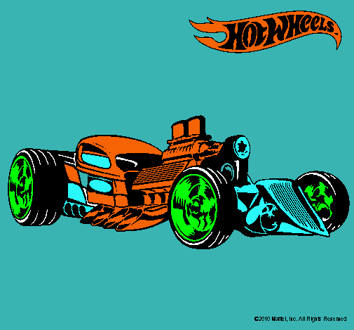 Dibujo Hot Wheels 10 pintado por kevinsab