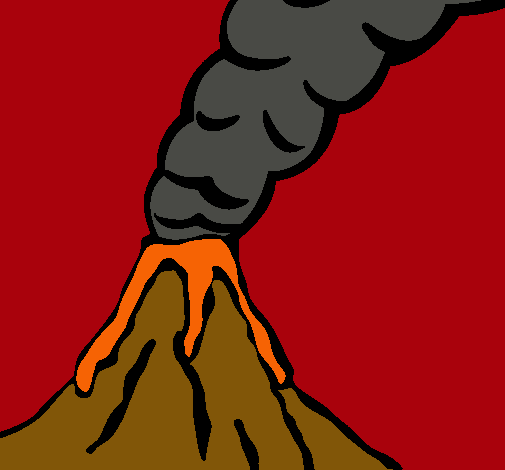 Dibujo Volcán pintado por criistiinn