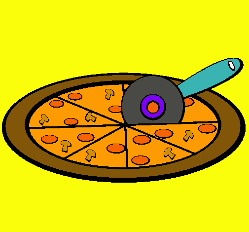 Dibujo Pizza pintado por zowi