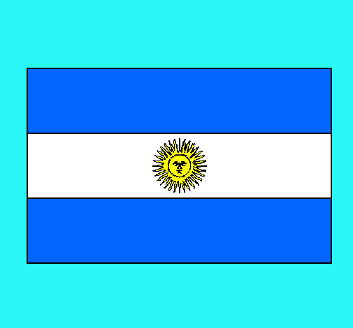 Dibujo Argentina pintado por mique