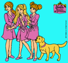 Dibujo Barbie y sus amigas en bata pintado por SheilaCF