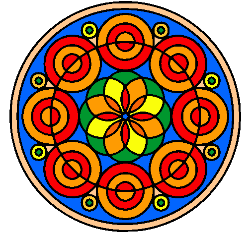 Dibujo Mandala 35 pintado por rachoo