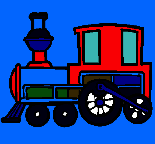 Dibujo Tren pintado por MatiasIsr