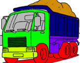 Dibujo Camión de carga pintado por saulititito