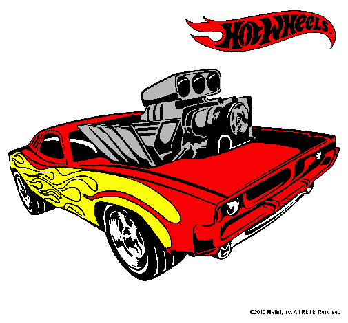 Dibujo Hot Wheels 11 pintado por santino-5