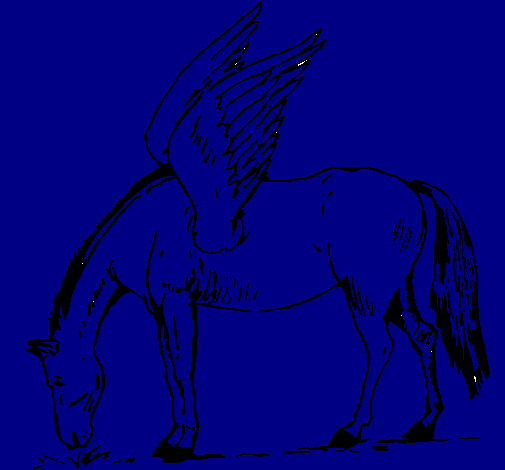 Dibujo Pegaso pintado por Rauly