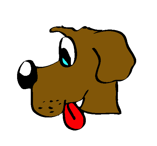 Dibujo Perro con la lengua fuera pintado por rosazc