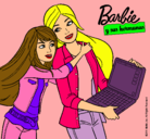 Dibujo El nuevo portátil de Barbie pintado por natiit