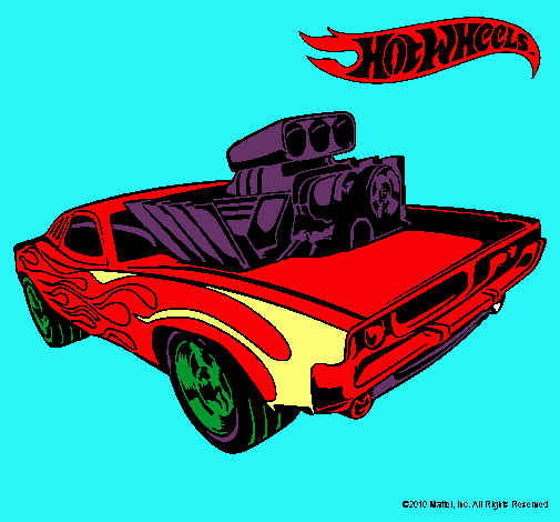 Dibujo Hot Wheels 11 pintado por santino-5