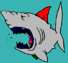 Dibujo Tiburón pintado por benjaminbb