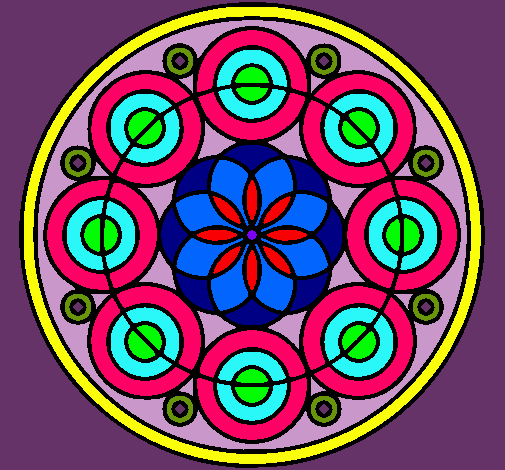 Dibujo Mandala 35 pintado por manuelacrispin